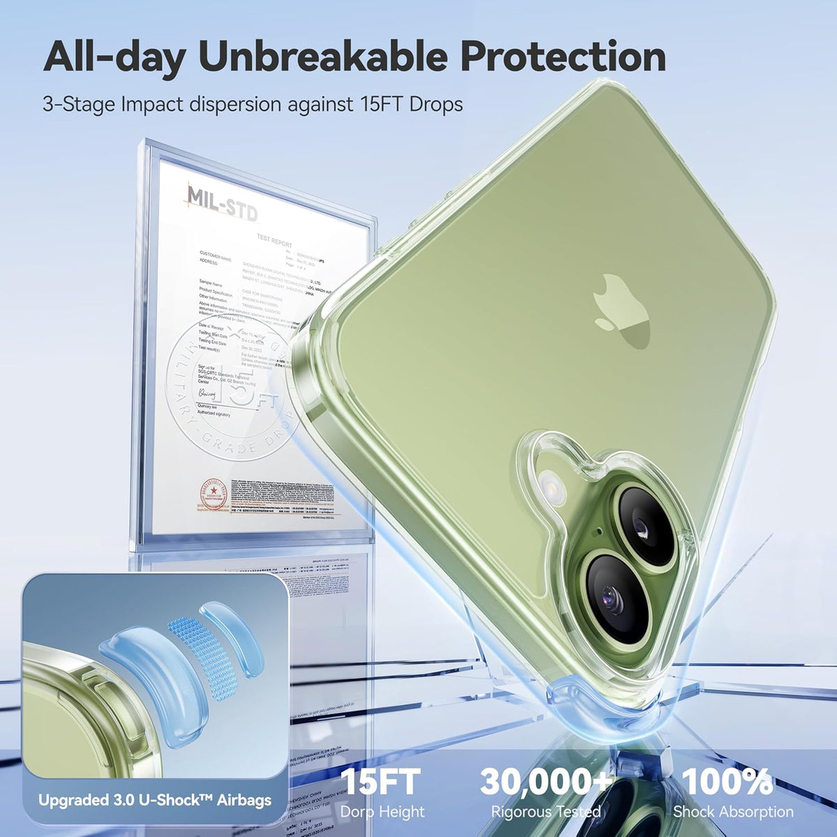 CASEKOO for iPhone 17 Case Smooth Crystal Clear, Patented Anti-Yellow, Slim