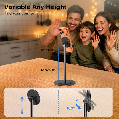 OMOTON MS06 [Sturdy Height Adjust] Magnetic Cell Phone Stand for MagSafe