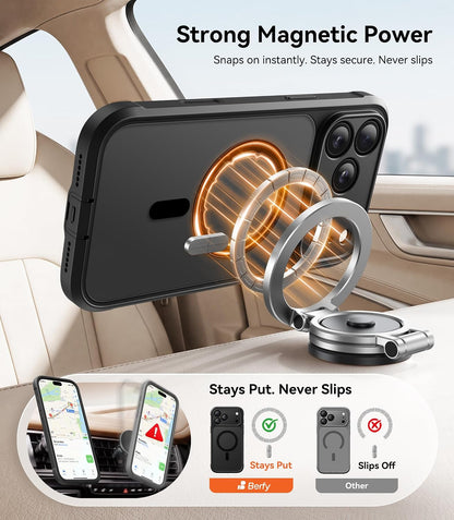 BERFY for iPhone 18 Pro Max Case/iPhone 17 Pro Max Case, Fit for Magsafe