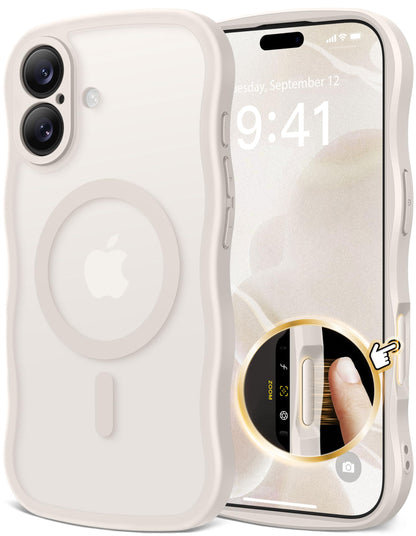 CAPRARO for iPhone 16 Pro Case for Women, Compatible with MagSafe
