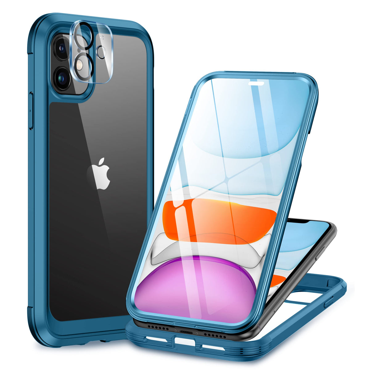 Miracase Magnetic for iPhone 15 Pro Max Case 6.7'' [Compatible with Magsafe] Full-Body Drop Proof Bumper Phone Case for iPhone 15 Pro Max with Built-in 9H Tempered Glass Screen Protector,Black