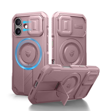 Dexnor for iPhone 17e/16e Case with Slide Camera Cover, 6.1 inch Navy Blue