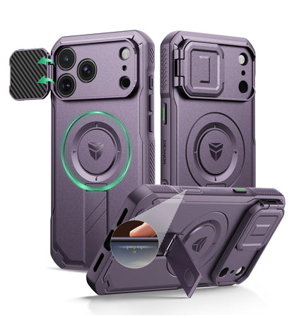 Dexnor for iPhone 17e/16e Case with Slide Camera Cover, 6.1 inch Navy Blue