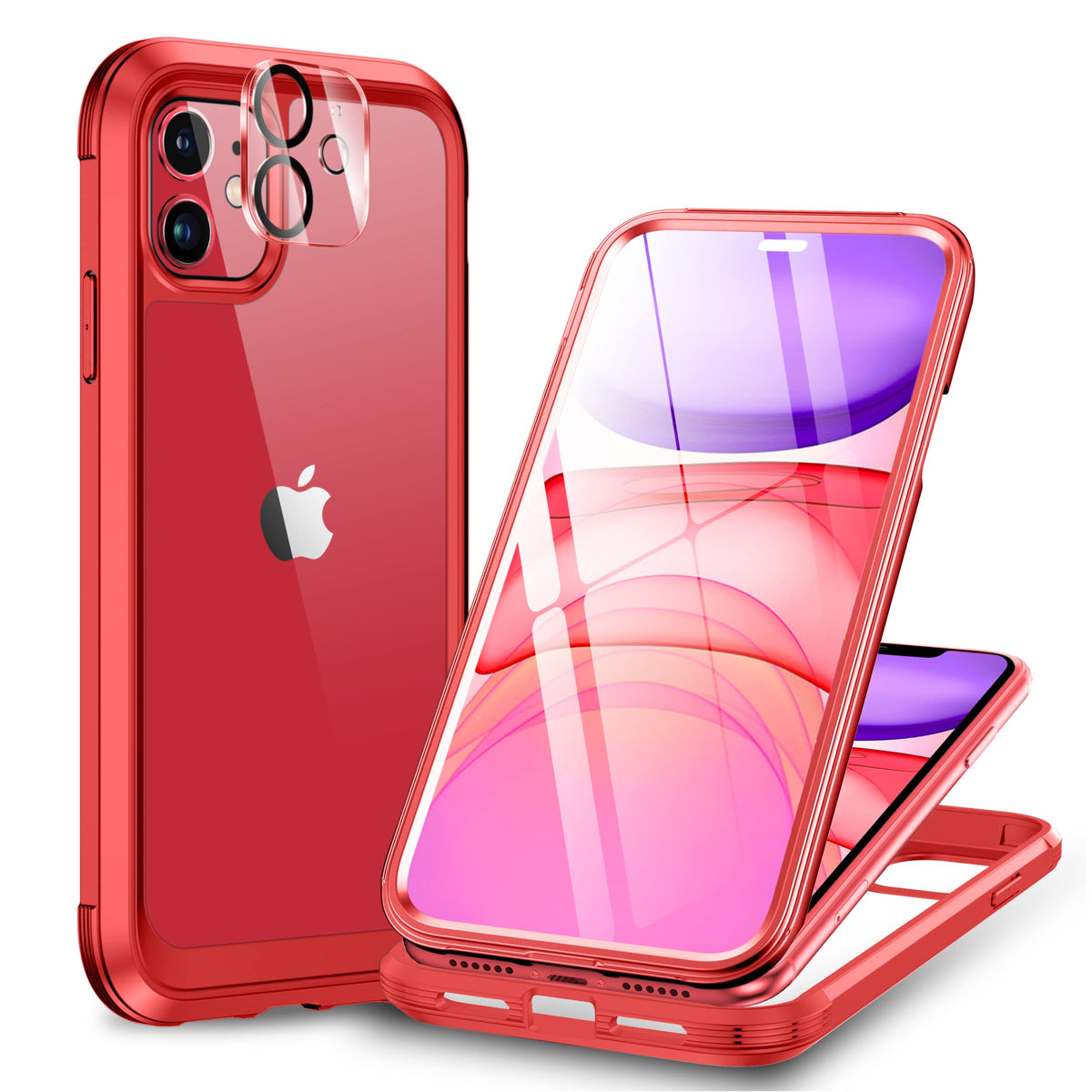 Miracase Magnetic for iPhone 15 Pro Max Case 6.7'' [Compatible with Magsafe] Full-Body Drop Proof Bumper Phone Case for iPhone 15 Pro Max with Built-in 9H Tempered Glass Screen Protector,Black