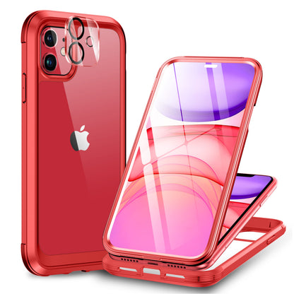 Miracase Magnetic for iPhone 15 Pro Max Case 6.7'' [Compatible with Magsafe] Full-Body Drop Proof Bumper Phone Case for iPhone 15 Pro Max with Built-in 9H Tempered Glass Screen Protector,Black