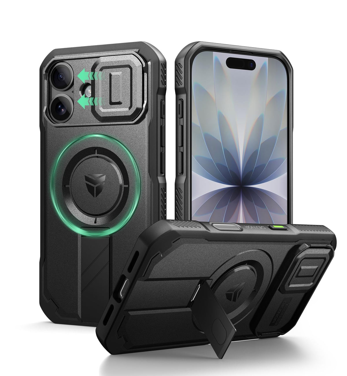 Dexnor for iPhone 17e/16e Case with Slide Camera Cover, 6.1 inch Navy Blue