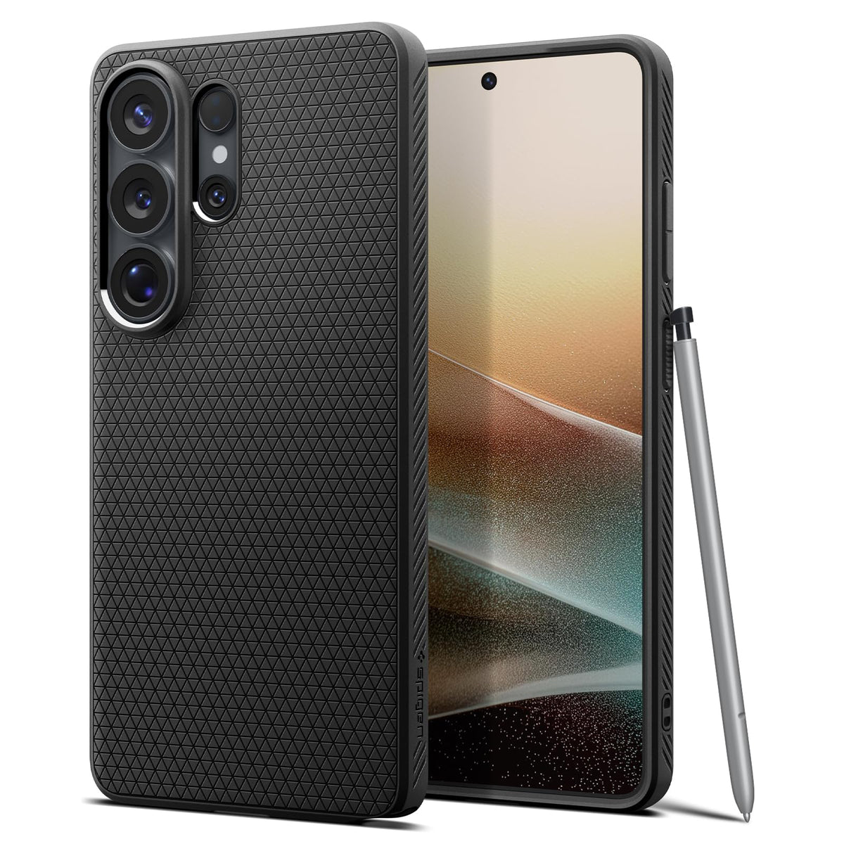 Spigen for Galaxy S22 Plus Case, Liquid Air [No Magnet Ring] [Military-Grade Protection] - Matte Black