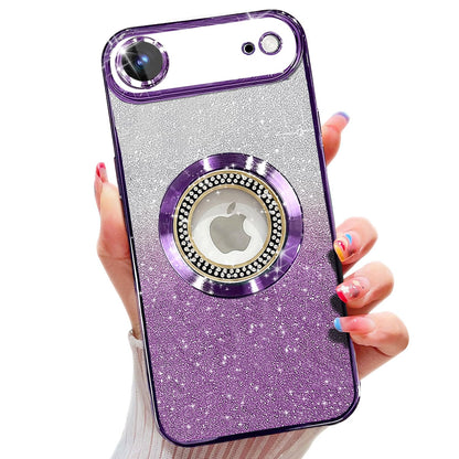 Misscase for iPhone 14 Magnetic Glitter Case Compatible with MagSafe,Full Protection Slim Shockproof Anti-Scratch Case with Camera Lens Protector Logo View Dust-Proof Net for Women Gold