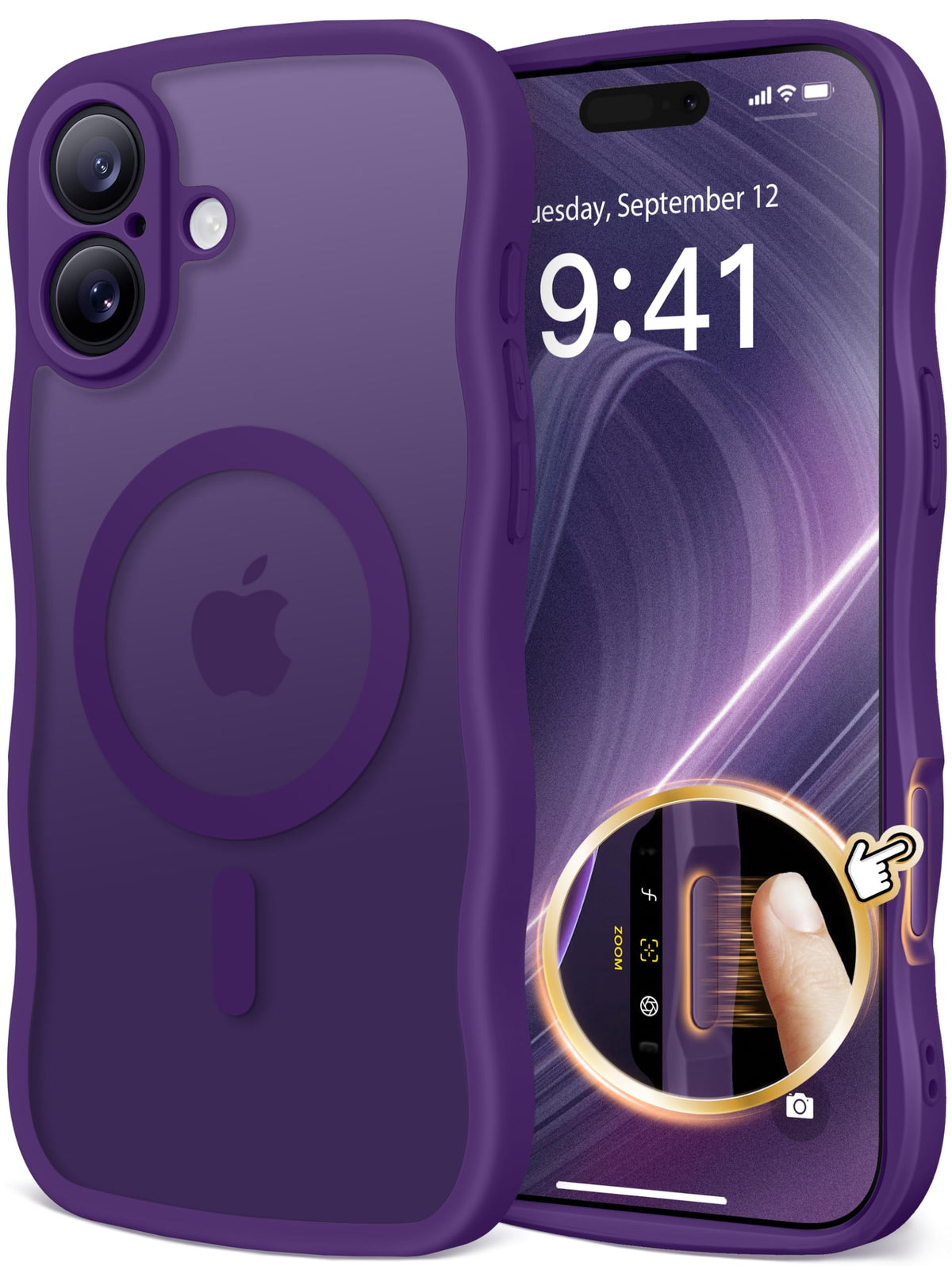 CAPRARO for iPhone 16 Pro Case for Women, Compatible with MagSafe