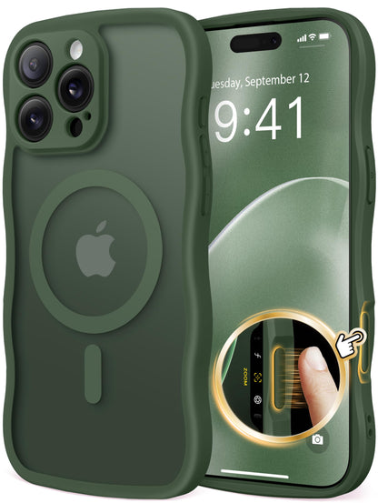 CAPRARO for iPhone 16 Pro Case for Women, Compatible with MagSafe
