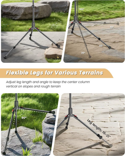 CAMBOFOTO 84" Phone Tripod, Tall Tripod for iPhone with Gooseneck & Remote