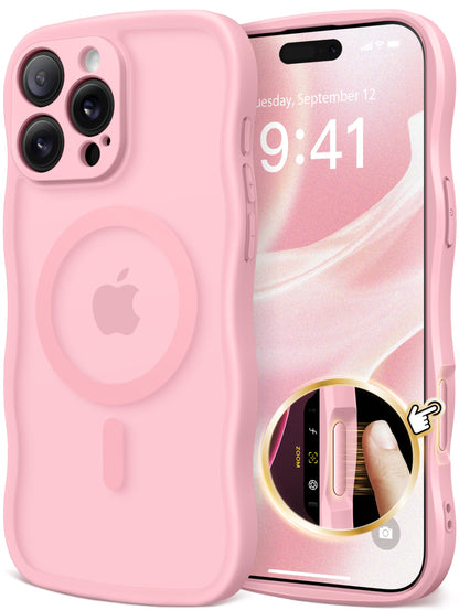 CAPRARO for iPhone 16 Pro Case for Women, Compatible with MagSafe