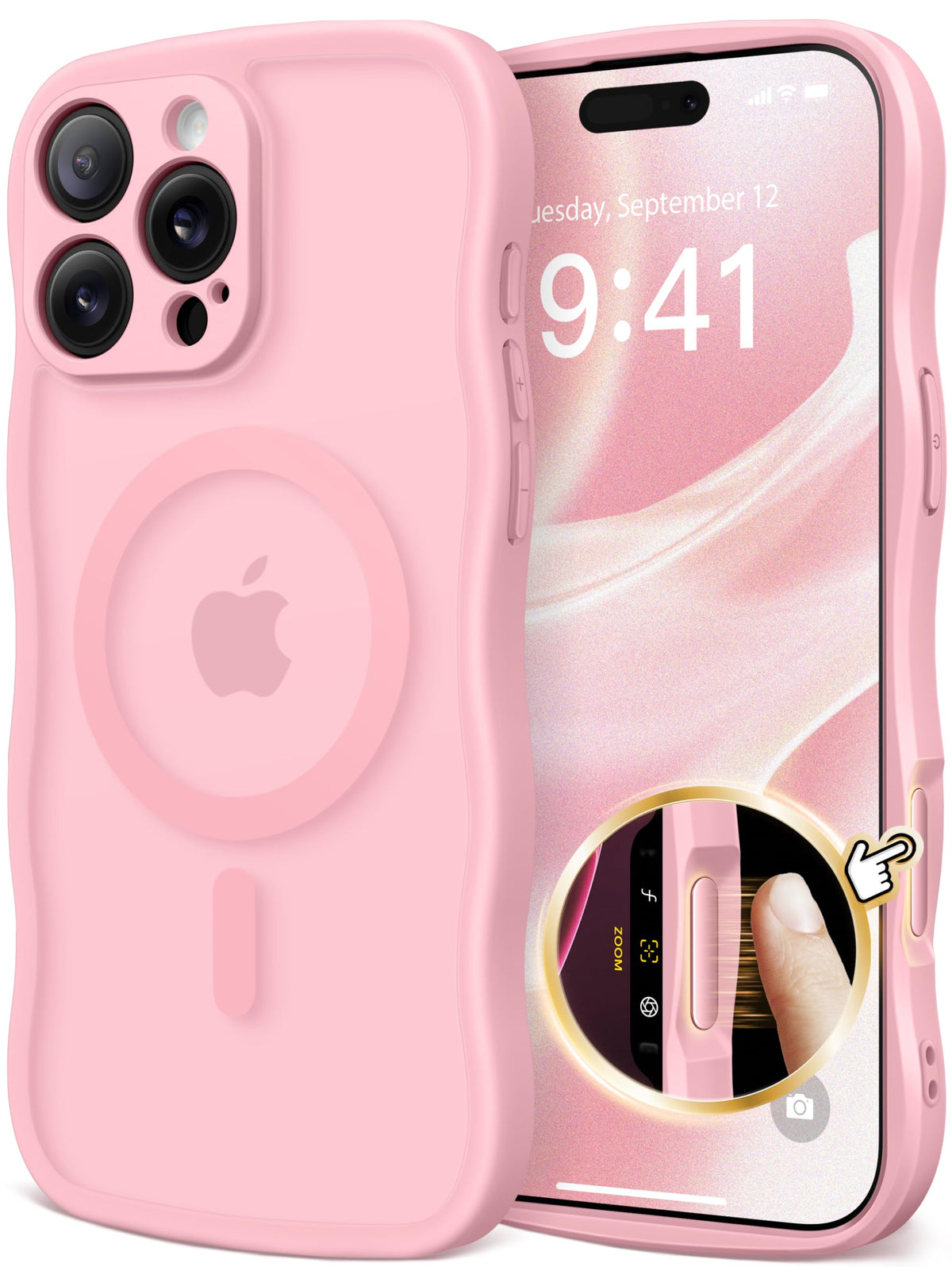 CAPRARO for iPhone 16 Pro Max Case for Women Compatible with MagSafe