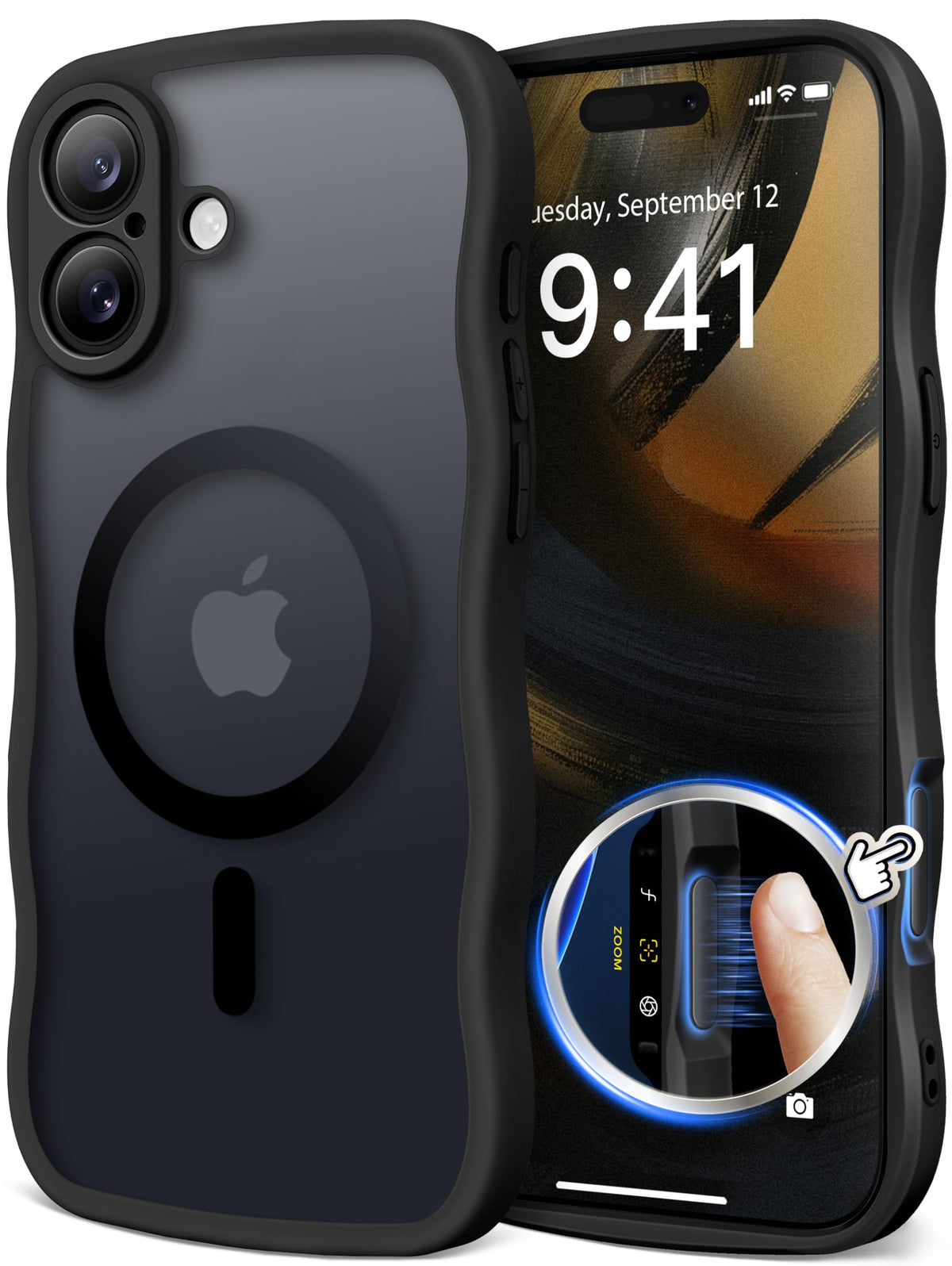 CAPRARO for iPhone 16 Pro Case for Women, Compatible with MagSafe
