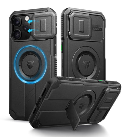 Dexnor for iPhone 17e/16e Case with Slide Camera Cover, 6.1 inch Navy Blue