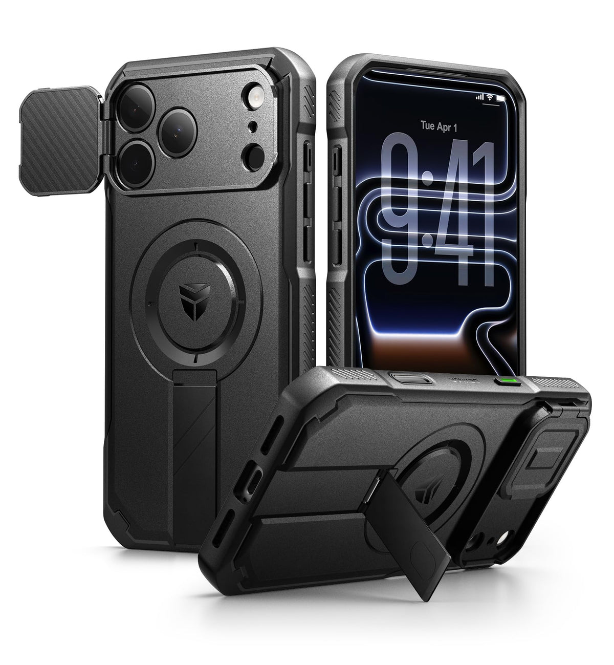 Dexnor for iPhone 17e/16e Case with Slide Camera Cover, 6.1 inch Navy Blue