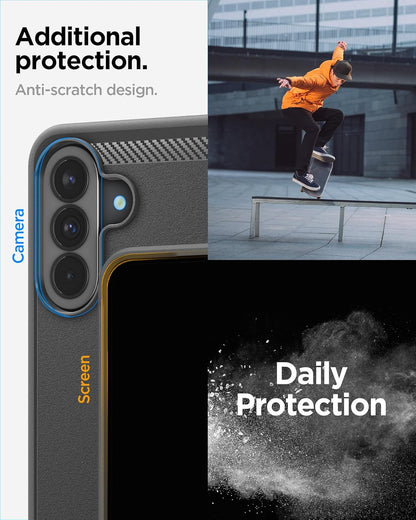 Spigen for Galaxy A37 5G Case, Rugged Armor [Military-Grade Protection] - Matte Black