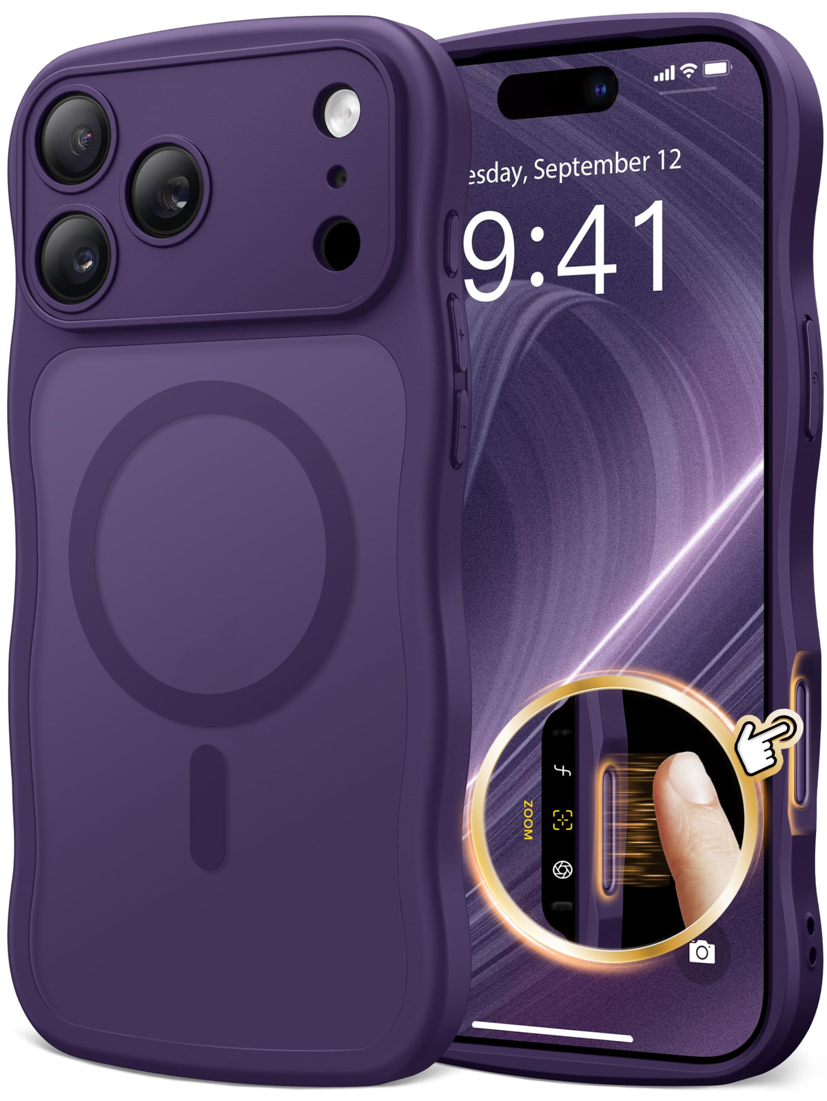 CAPRARO for iPhone 16 Pro Max Case for Women Compatible with MagSafe