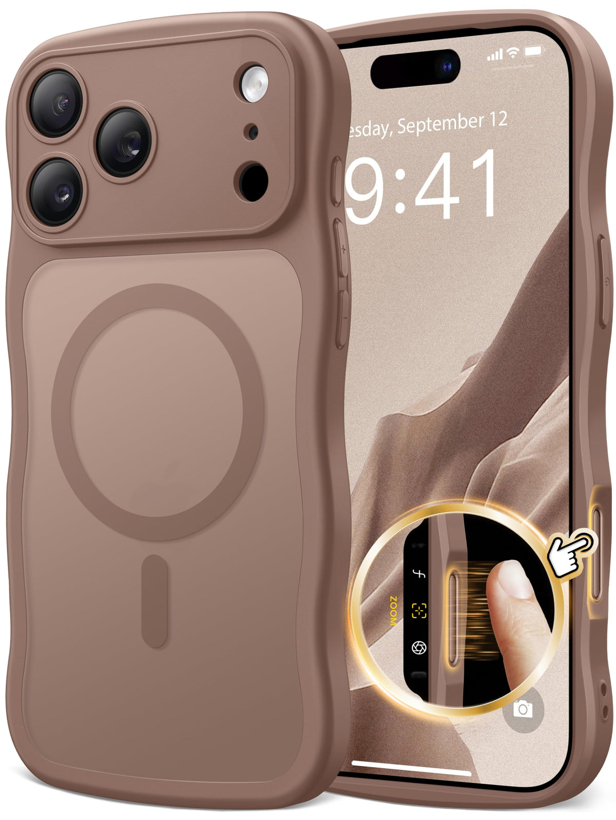 CAPRARO for iPhone 16 Pro Max Case for Women Compatible with MagSafe