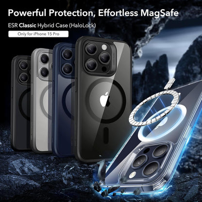 ESR Classic Hybrid for iPhone 15 Pro Max Case, Clear