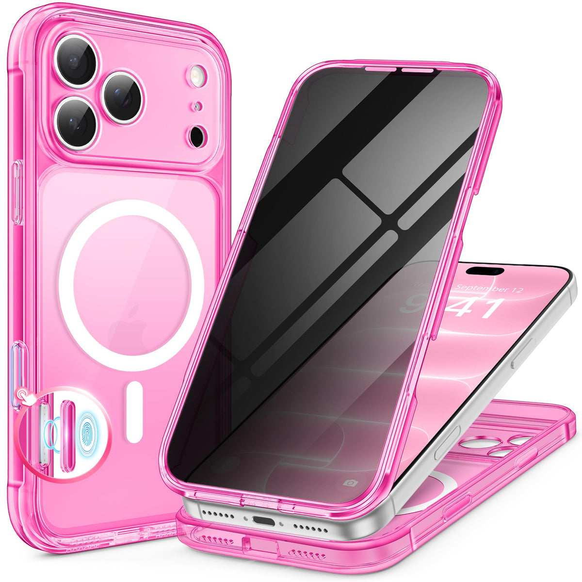 BERFY for iPhone 18 Pro Max Case/iPhone 17 Pro Max Case, Fit for Magsafe