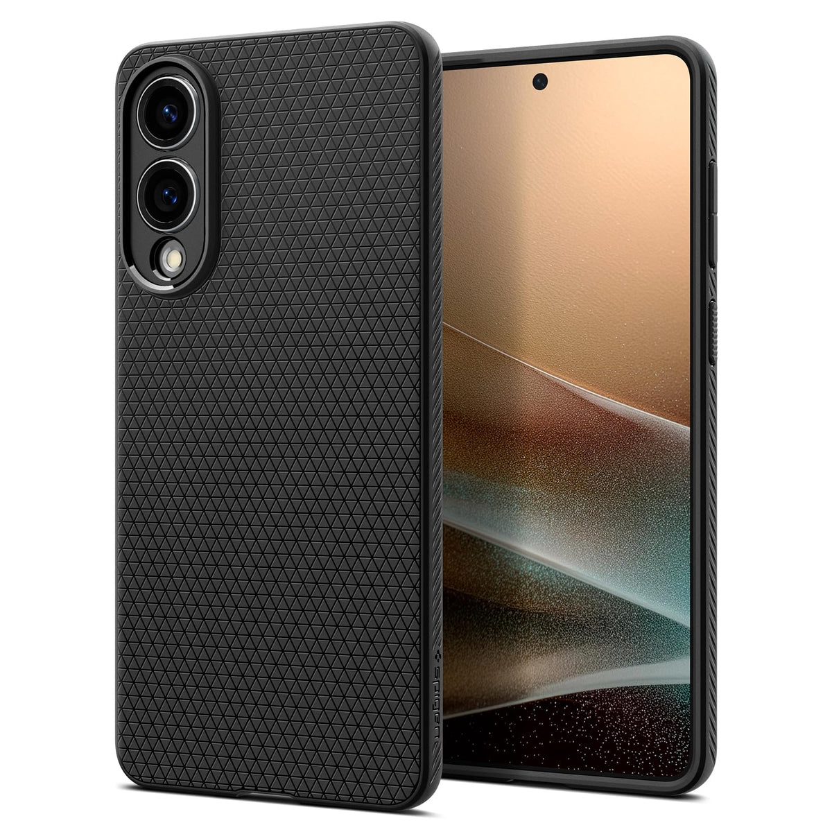 Spigen for Galaxy S22 Plus Case, Liquid Air [No Magnet Ring] [Military-Grade Protection] - Matte Black