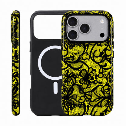 for iPhone 17 ProMax/18 ProMax Case - Wireless Charging for MagSafe, Dual-Layer Design (Outer Hard PC Shell + Inner Soft TPU Shell), Unisex Shockproof Protective Case - Tiger Stripe Pattern.