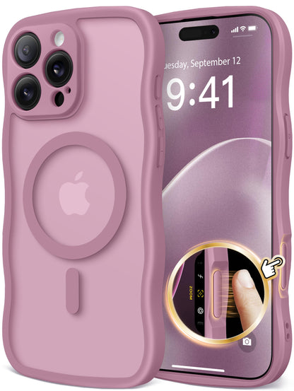 CAPRARO for iPhone 16 Pro Case for Women, Compatible with MagSafe