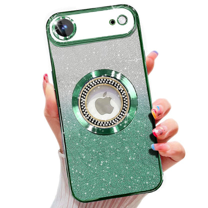 Misscase for iPhone 14 Magnetic Glitter Case Compatible with MagSafe,Full Protection Slim Shockproof Anti-Scratch Case with Camera Lens Protector Logo View Dust-Proof Net for Women Gold
