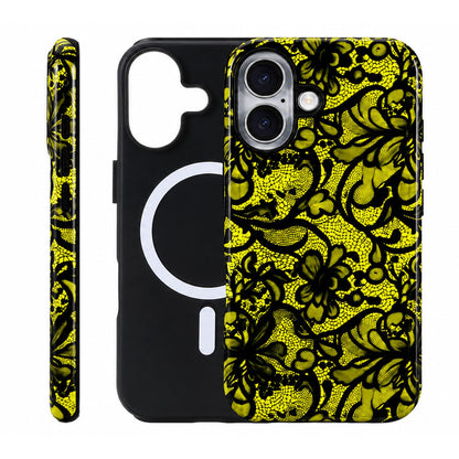 for iPhone 17 ProMax/18 ProMax Case - Wireless Charging for MagSafe, Dual-Layer Design (Outer Hard PC Shell + Inner Soft TPU Shell), Unisex Shockproof Protective Case - Tiger Stripe Pattern.