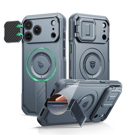 Dexnor for iPhone 17e/16e Case with Slide Camera Cover, 6.1 inch Navy Blue