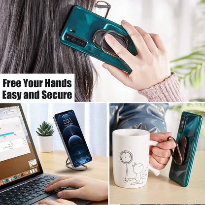 Foldable Phone Ring Holder, 360° Rotating Metal Grip Kickstand
