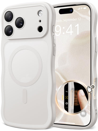 CAPRARO for iPhone 16 Pro Case for Women, Compatible with MagSafe