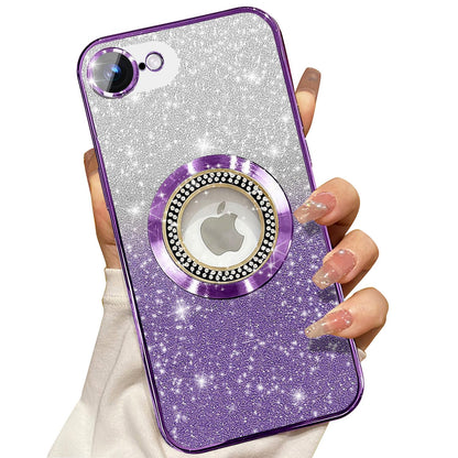 Misscase for iPhone 14 Magnetic Glitter Case Compatible with MagSafe,Full Protection Slim Shockproof Anti-Scratch Case with Camera Lens Protector Logo View Dust-Proof Net for Women Gold