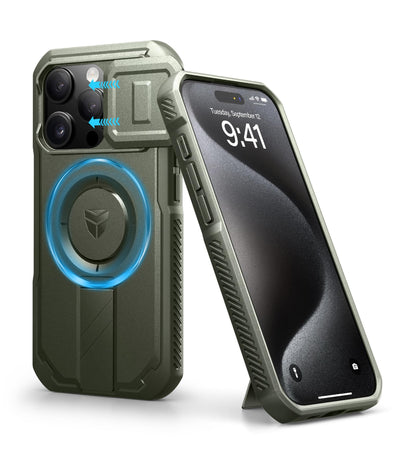 Dexnor for iPhone 17e/16e Case with Slide Camera Cover, 6.1 inch Navy Blue
