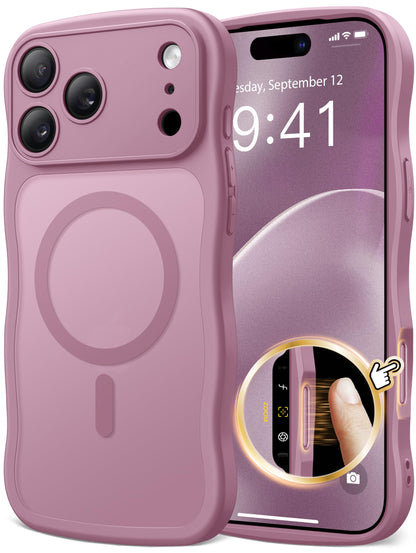 CAPRARO for iPhone 16 Pro Case for Women, Compatible with MagSafe
