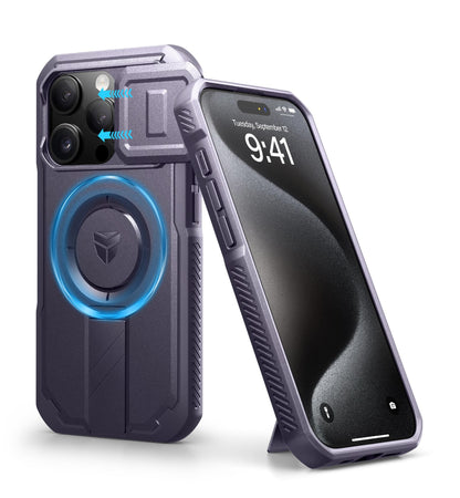 Dexnor for iPhone 17e/16e Case with Slide Camera Cover, 6.1 inch Navy Blue