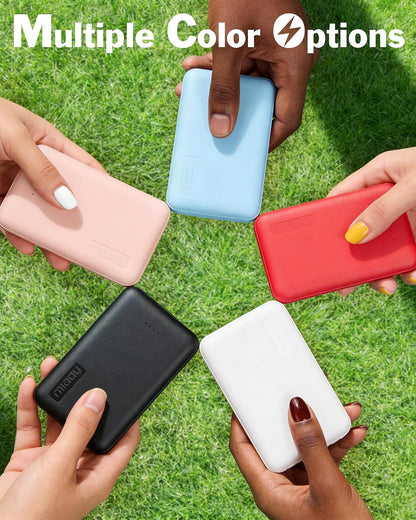 Miady 2-Pack Small Portable Charger 5000mAh Power Bank Travel Battery Pack