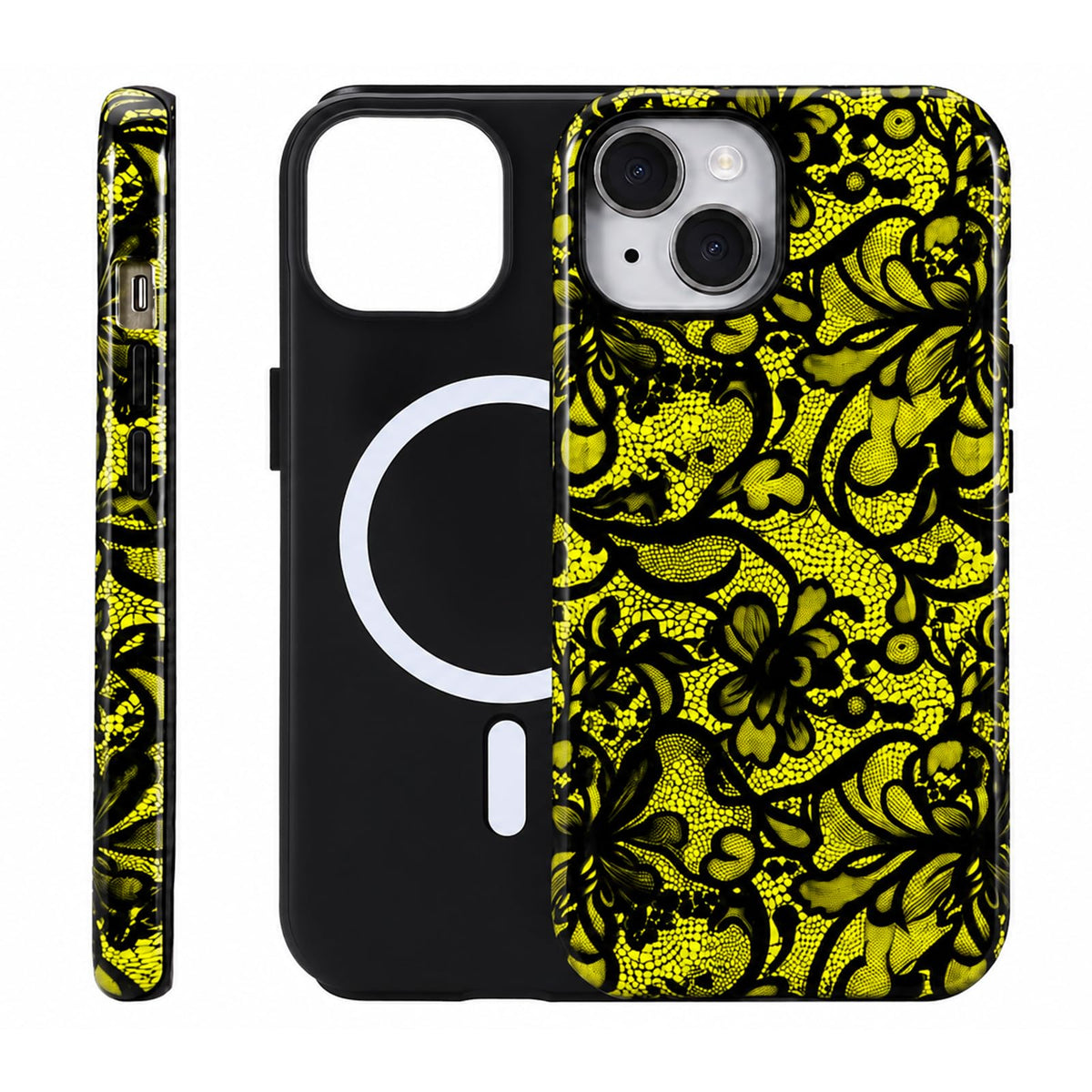 for iPhone 17 ProMax/18 ProMax Case - Wireless Charging for MagSafe, Dual-Layer Design (Outer Hard PC Shell + Inner Soft TPU Shell), Unisex Shockproof Protective Case - Tiger Stripe Pattern.