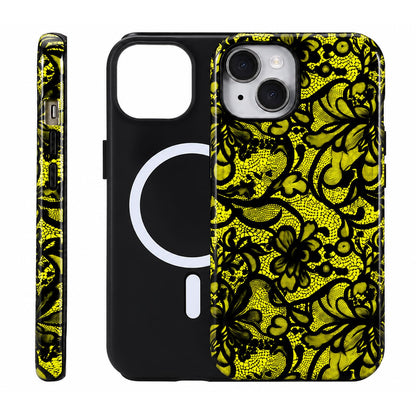 for iPhone 17 ProMax/18 ProMax Case - Wireless Charging for MagSafe, Dual-Layer Design (Outer Hard PC Shell + Inner Soft TPU Shell), Unisex Shockproof Protective Case - Tiger Stripe Pattern.