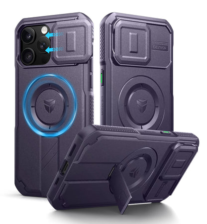Dexnor for iPhone 17e/16e Case with Slide Camera Cover, 6.1 inch Navy Blue