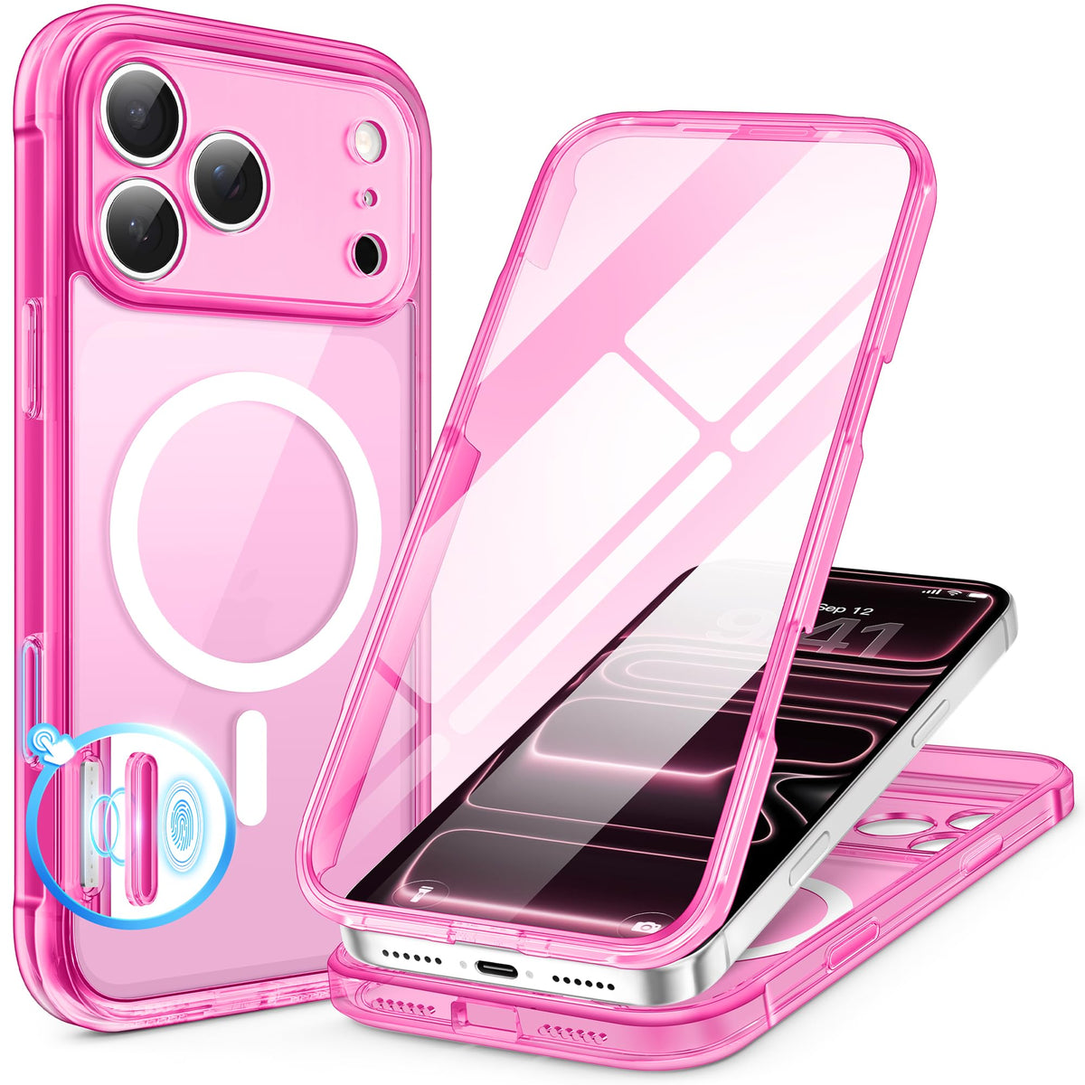 BERFY for iPhone 18 Pro Max Case/iPhone 17 Pro Max Case, Fit for Magsafe