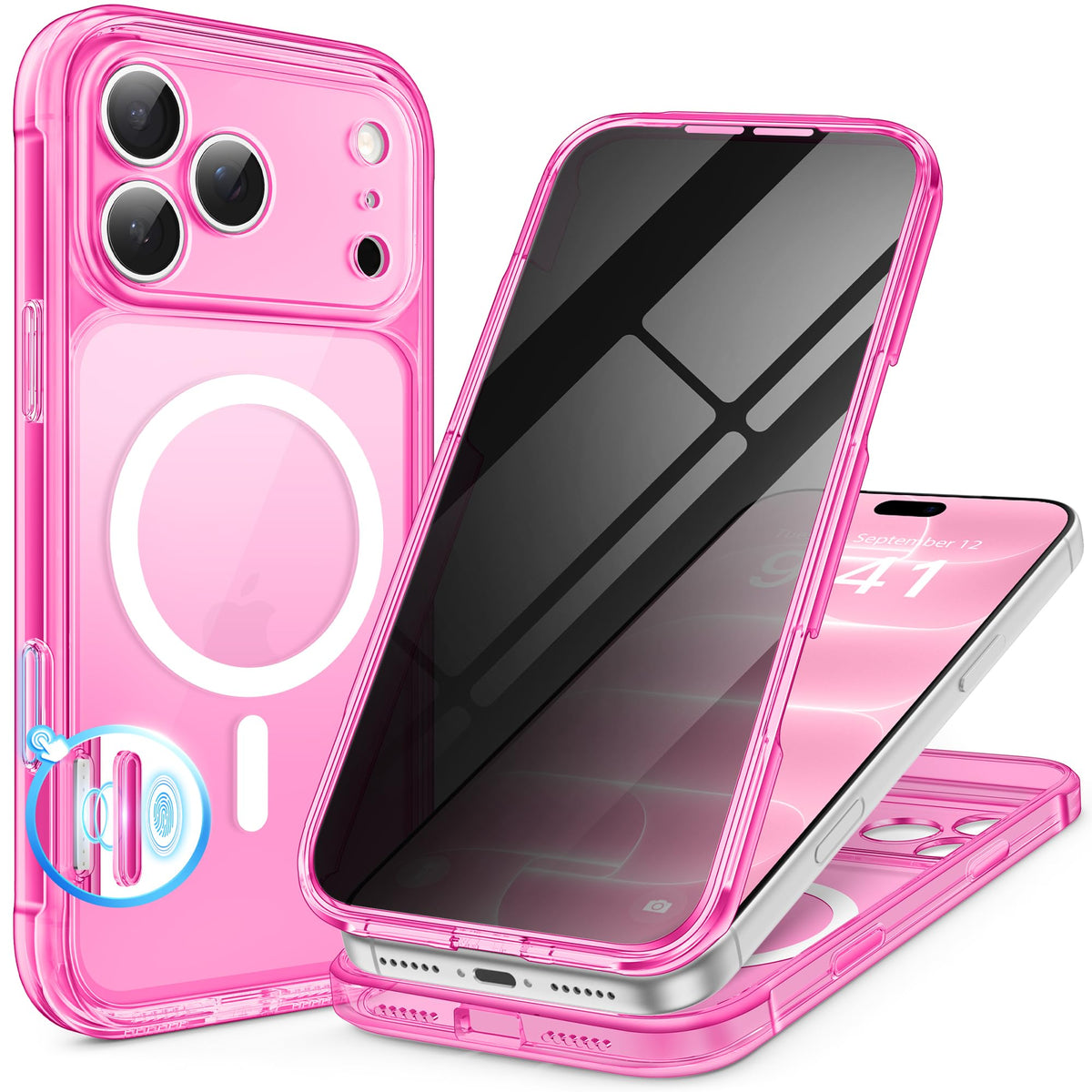 BERFY for iPhone 18 Pro Max Case/iPhone 17 Pro Max Case, Fit for Magsafe