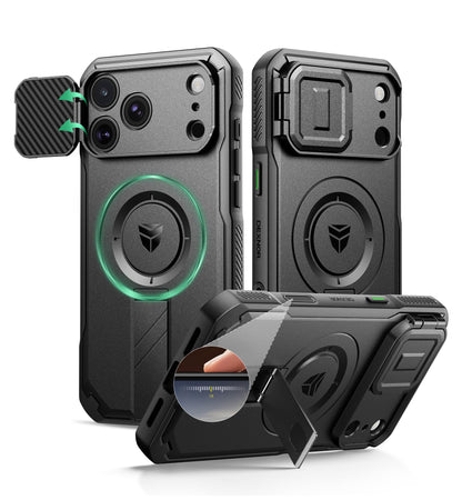 Dexnor for iPhone 17e/16e Case with Slide Camera Cover, 6.1 inch Navy Blue
