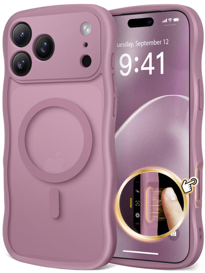 CAPRARO for iPhone 16 Pro Case for Women, Compatible with MagSafe