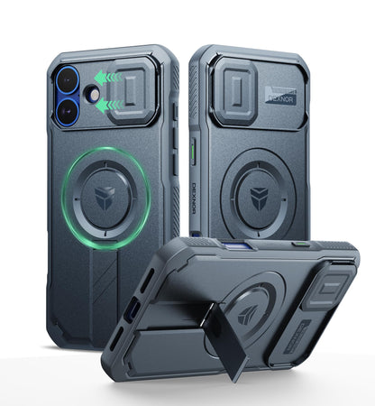Dexnor for iPhone 17e/16e Case with Slide Camera Cover, 6.1 inch Navy Blue