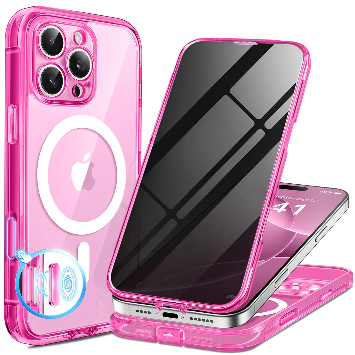 BERFY for iPhone 18 Pro Max Case/iPhone 17 Pro Max Case, Fit for Magsafe