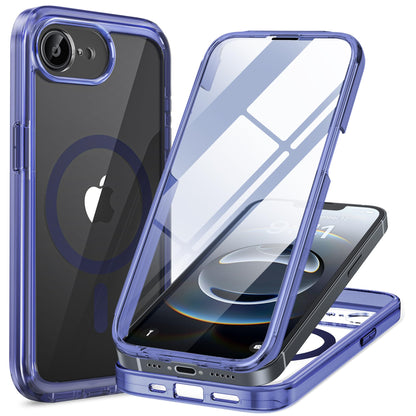Miracase Magnetic for iPhone 15 Pro Max Case 6.7'' [Compatible with Magsafe] Full-Body Drop Proof Bumper Phone Case for iPhone 15 Pro Max with Built-in 9H Tempered Glass Screen Protector,Black